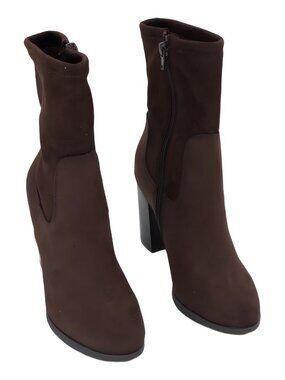 Style Co Anitaa Almond Toe Ankle Booties Dark Roast 5M